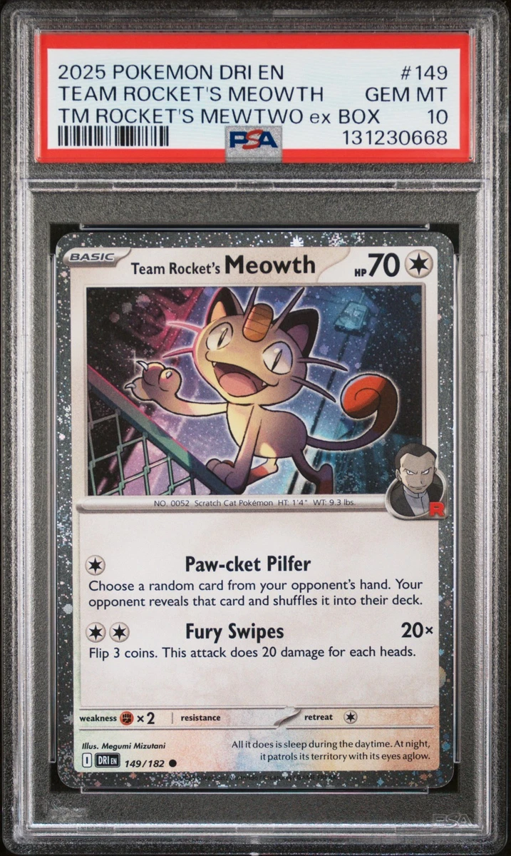 Preços baixos em Cartões TCG Team Rocket's Meowth Pokémon | eBay