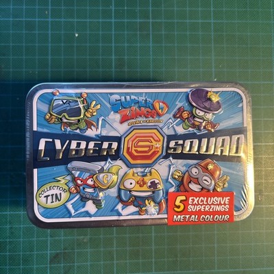 Superzings 22180019 Tin Cyber Squad 5 Super Zings Metal Colour Sammelfiguren NEU