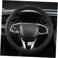 Thin Car Steering Wheel Cover, Universal 14.5-15 inch Nappa Leather Steering