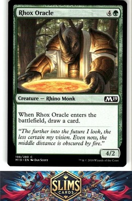 Magic the Gathering MTG Core Set 2019 Rhox Oracle #198 Buy 2 Get 1