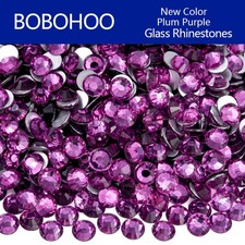 Rhinestones Flatback Plum Purple Glitter Strass Nail Art DIY