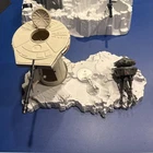 2 Hoth Playsets Imperial Attack Base, Turret Playset and Tripod Laser Incomplete