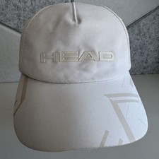 HEAD Tennis Hat White Strapback Cap Men  s Sport Outdoors Logo Spellout