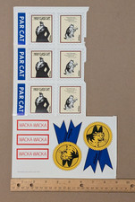 Vintage B Kliban Amazing Cats Stickers PAR CAT WACKA WACKA Workman Publishing