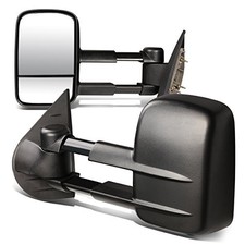 TWM-003-T222-BK of Manual Telescopic Foldable Towing Mirrors Compatible Pair