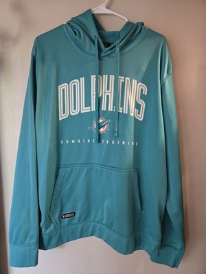 NFL Team Apparel Miami Dolphins Combine Authentic Training Pullover Hoodie