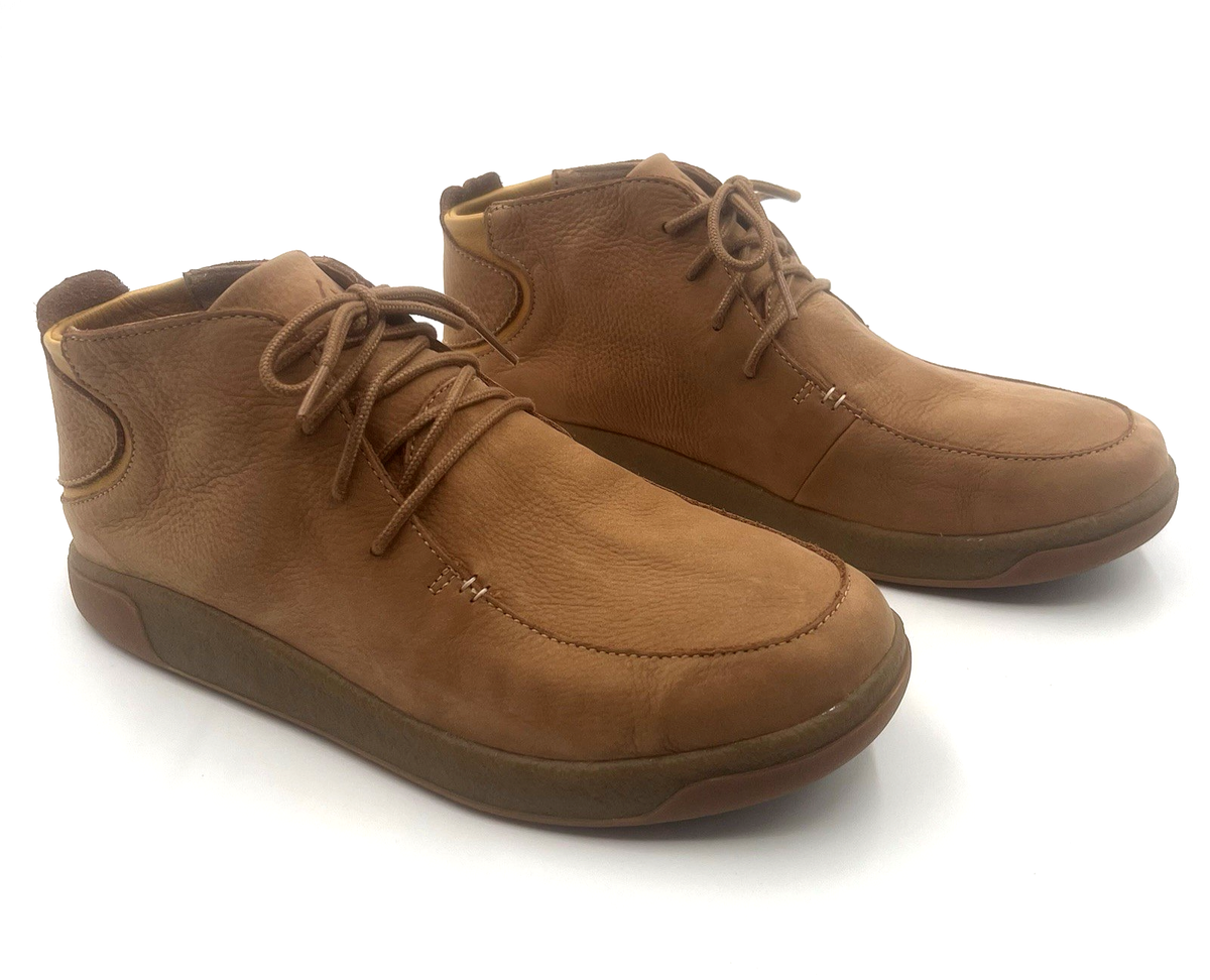 OluKai Loli\'i Puki Men\'s Size 11 Tan‎ Leather Chukka Boots 10481-3434 Waterproof Papakū  main image 3