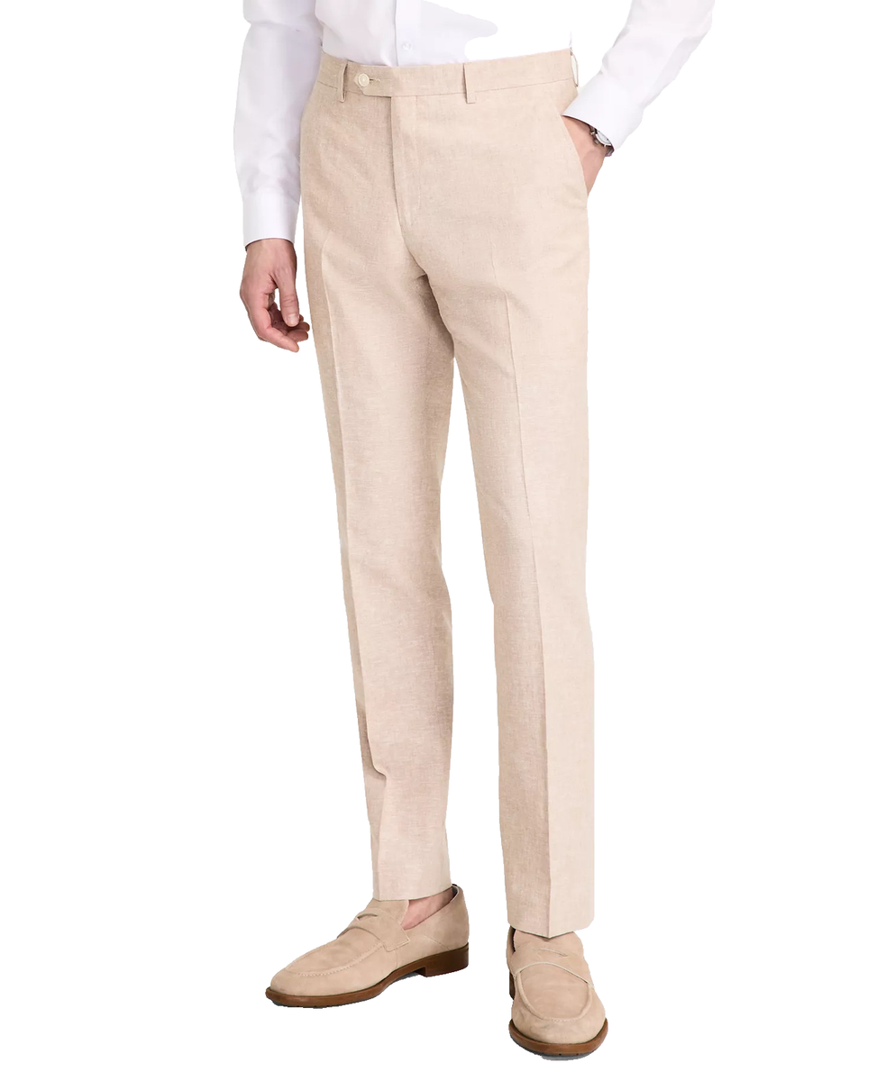 Tommy Hilfiger Dress Pants Mens 40x30 Tan Modern Fit Linen Blend Tapered  NWT | eBay