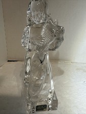 Mikasa Angel Figurine Full Lead Crystal Herald Collection Angelic Harp 