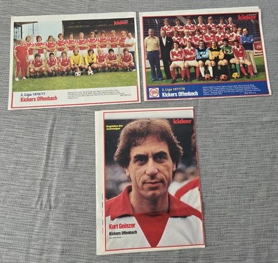 Kickers Offenbach OFC Manschafts Bilder 76/77, 77/78 Kurt Geinzer