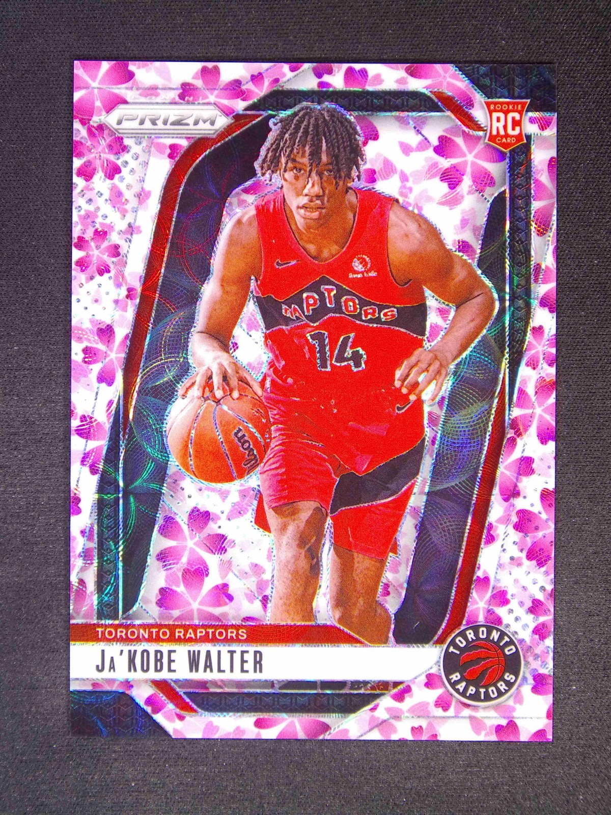 2024-25 Panini Prizm Ja'Kobe Walter #223 RC Rookie Choice Cherry Blossom /20