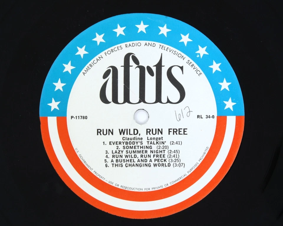 C1970 AFRTS Evie Sands Claudine Longet Run Wild Free Armed Forces Transcription - Image 4 of 4