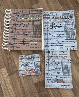 Pre-Calculus: A Teaching Textbook Greg Sabouri Spiral Bound w/ CD + Answer Key