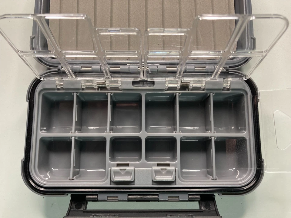 3936CR Cinta Azul Impermeable Mosca Caja-Doble Compartimento y Espuma Ondulada Impermeable Foto 3 de 4