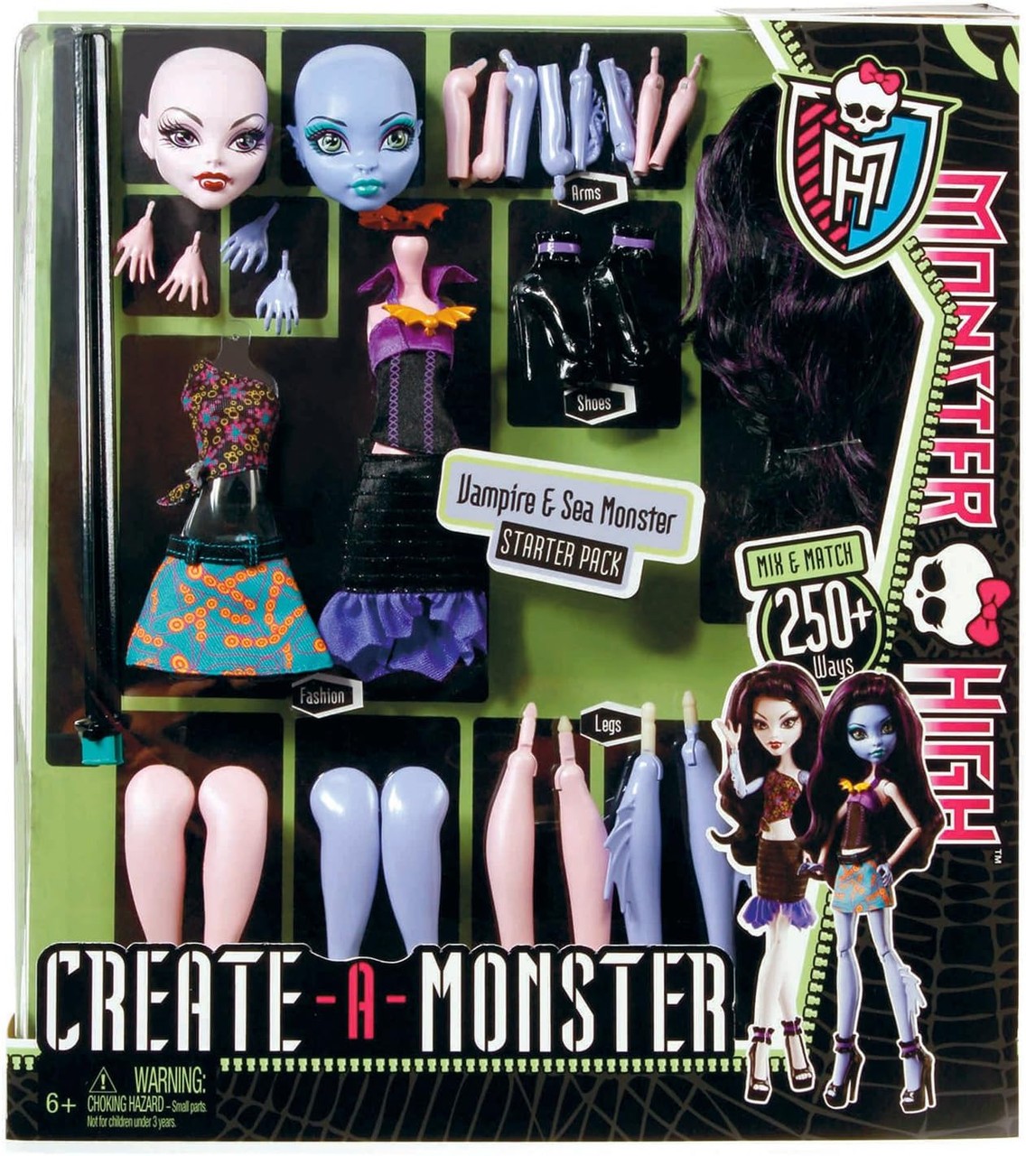 Monster High Create A Monster Vampire and Sea Monster Starter Set
