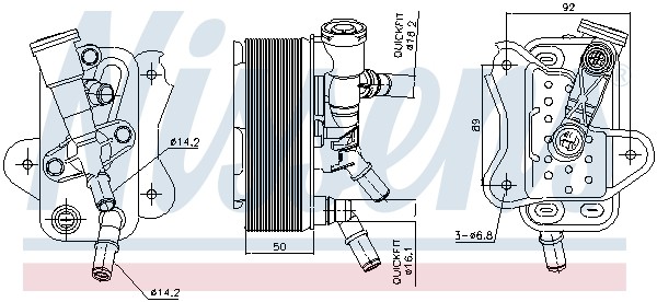 ÖLküHler Passend FüR BMW 5Er Touring F11 530D 525D X5 E70 Xdrive30D-image