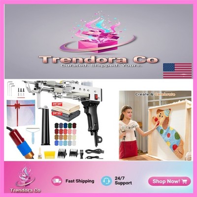 High-Power Rug Tufting Gun & Carpet Trimmer - Create Custom Designs Effortlessly