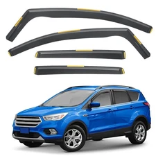 For 2013-2019 Ford Escape In-Channel Window Visors Vent Rain Guards Deflector