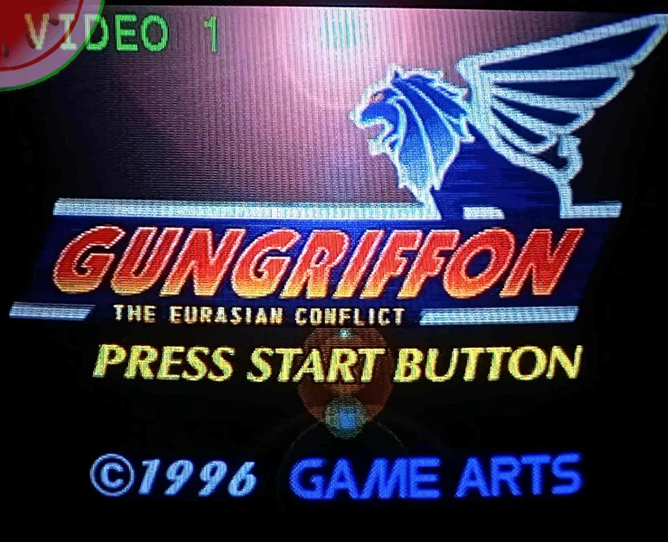TESTED Sega SATURN Game GUNGRIFFON Japanese COMPLETE Import CIB with OBI - Image 2 of 4