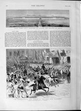 Old Antique Print 1877 Russo-Turkish War Zar Kischineff Eve Tomb Jiddah 19th