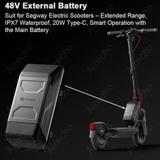 Original 48V 468Wh External Battery for Ninebot by Segway Max G3 GT3 F3/F3Pro 