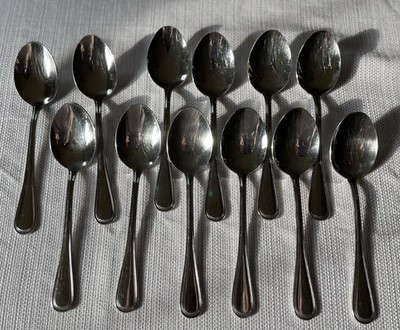 VTG Wallace ROYAL THREAD 18/8 Stainless - 12 Oval Soup Spoons - Korea