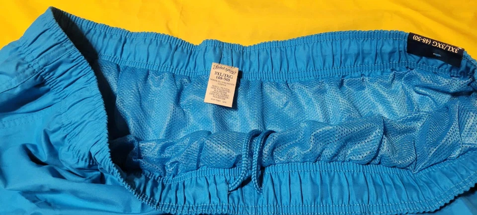 Big & Tall Men's Swim Trunks NWOT Size 3X - Orange or Red or Aqua - Image 3 of 4
