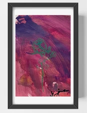 GUAJARDO Original Neo Expressionism Butterfly 9X6 Paper Signed Art