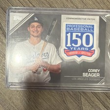 2019 Topps Series 1 Corey Seager Dodgers 150th Anniversary Patch Card