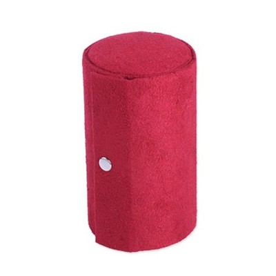 Retro zylinderförmige dreischichtige Mini Roll-up Snap Schmuck Aufbewahrungsbox
