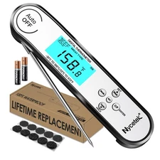Digital Cooking Thermometer, Accurate & Waterproof Instant Read Meat Thermome...