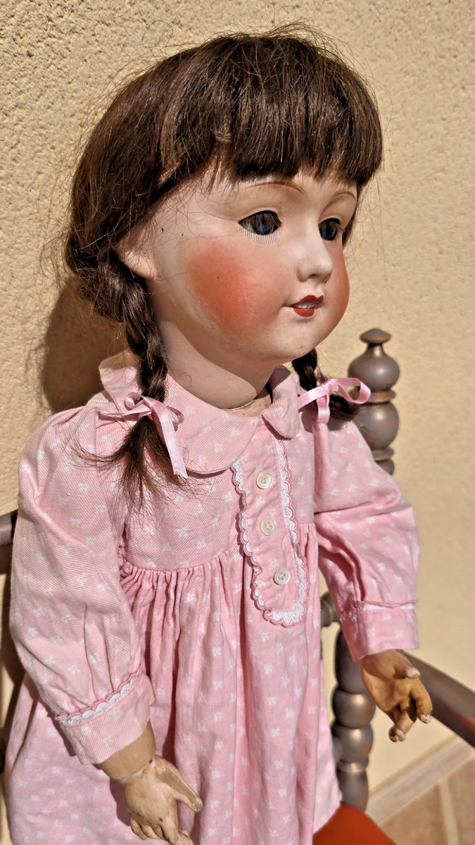 美術品・アンティーク・コレクション 1920年代France antique bisque doll