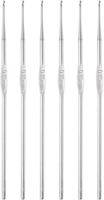 6 StüCk HäKelnadel Set - Edelstahl Tunesische HäKelnadeln 0,85Mm - Lange Strickn