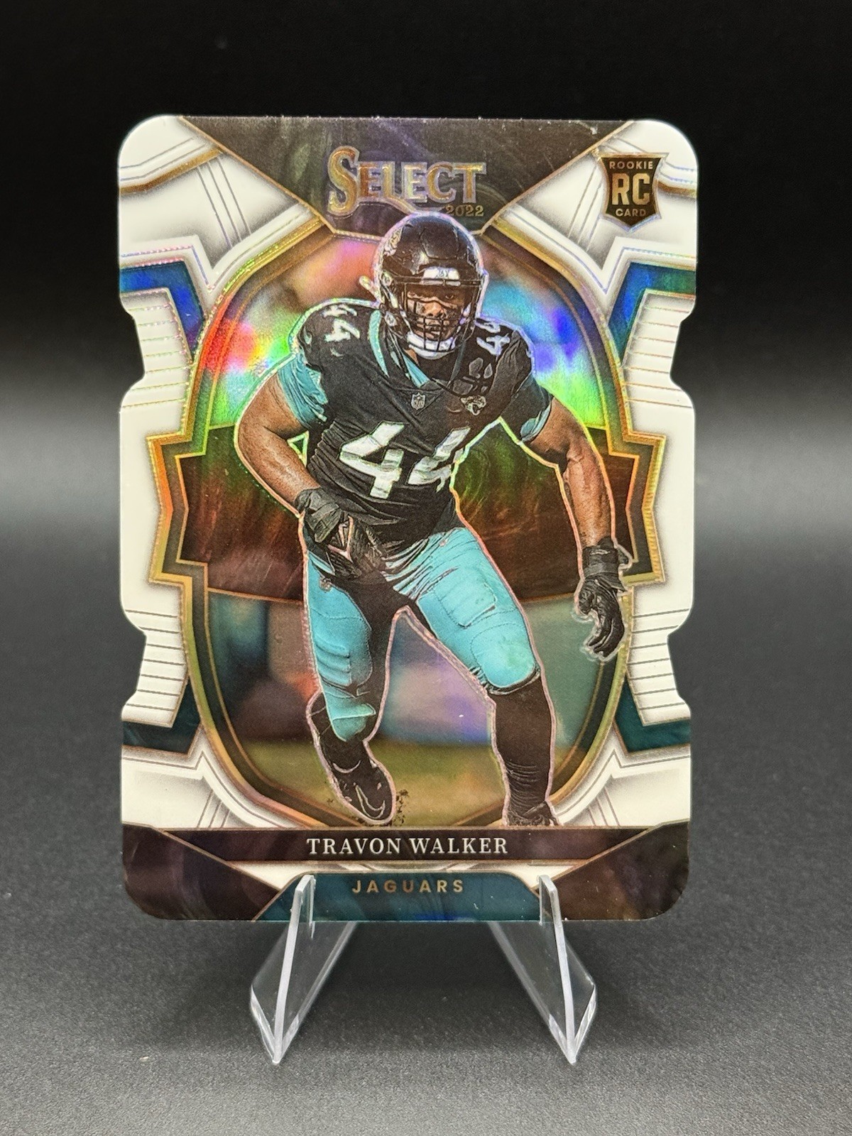 2022 Panini Select- Concourse Travon Walker #42 White Prizm /99 Die-Cut (RC) CC1