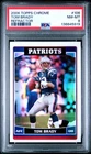 2006 TOPPS CHROME REFRACTOR #106 TOM BRADY PSA 8