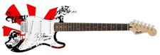The Clash Paul Simonon Signed Fender 1/1 Custom Graphics Photo Guitar ACOA