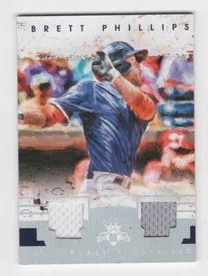 2016 PANINI DIAMOND KINGS SILVER DK MATERIALS 10/99 BRETT PHILLIPS DUAL JERSEY