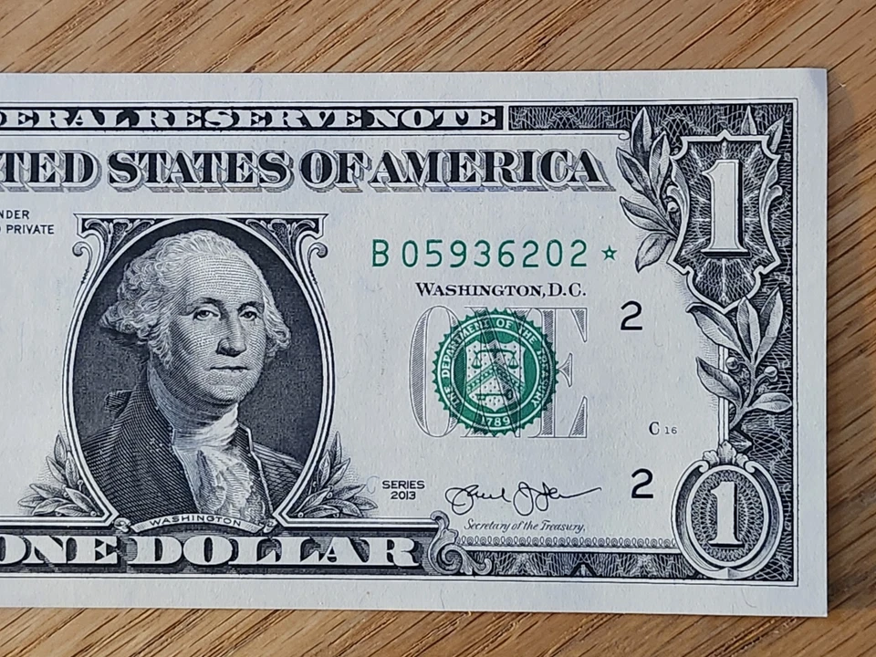 2013 B RARE DUPLICATE FORT WORTH $1 STAR NOTE UNC/GEM B05936202* 2 OF 3 Cons SER - Image 4 of 4