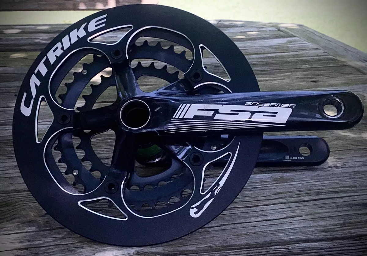 FSA Gossamer Triple Crank 165 With BB. And CNC chain Plate NEW eBay