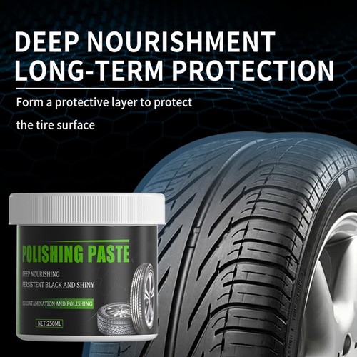 250ml Auto Car Tire Coating Wax Waterproof Tire Retreading Cream For Rubber Trie - Picture 2 of 10