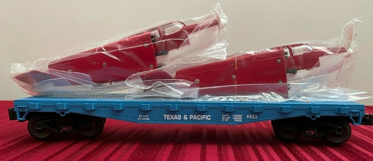 LIONEL 6-17516 TEXAS & PACIFIC FLATCAR & TWO BEECHCRAFT BONANZAS