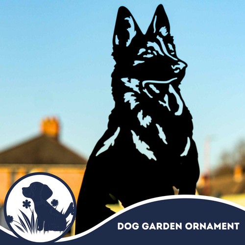 Deutscher Schäferhund Statue Geschenk Besitzer Sie Ihn Wohndeko Garten Ornamente Figur - Bild 20 von 44
