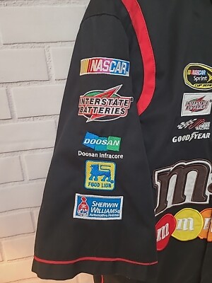 Kyle Busch #18 M&M's Nascar Racing JH Design Button Up Shirt Kyle Busch #18 M&M's Nascar Racing JH Design Button Up Shirt