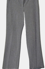 NICOLE MILLER Womens Dress Career Pants Size 8 Gray Spandex Stretch Pockets
