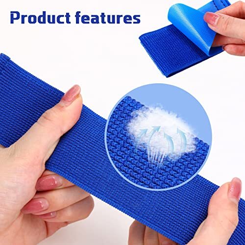 6 Pieces Soccer Shin Guard Strap Anti Slip Soccer Ankle Straps Football Sock - Afbeelding 4 van 8