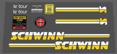 Schwinn 1984 Le Tour Aufkleber Set