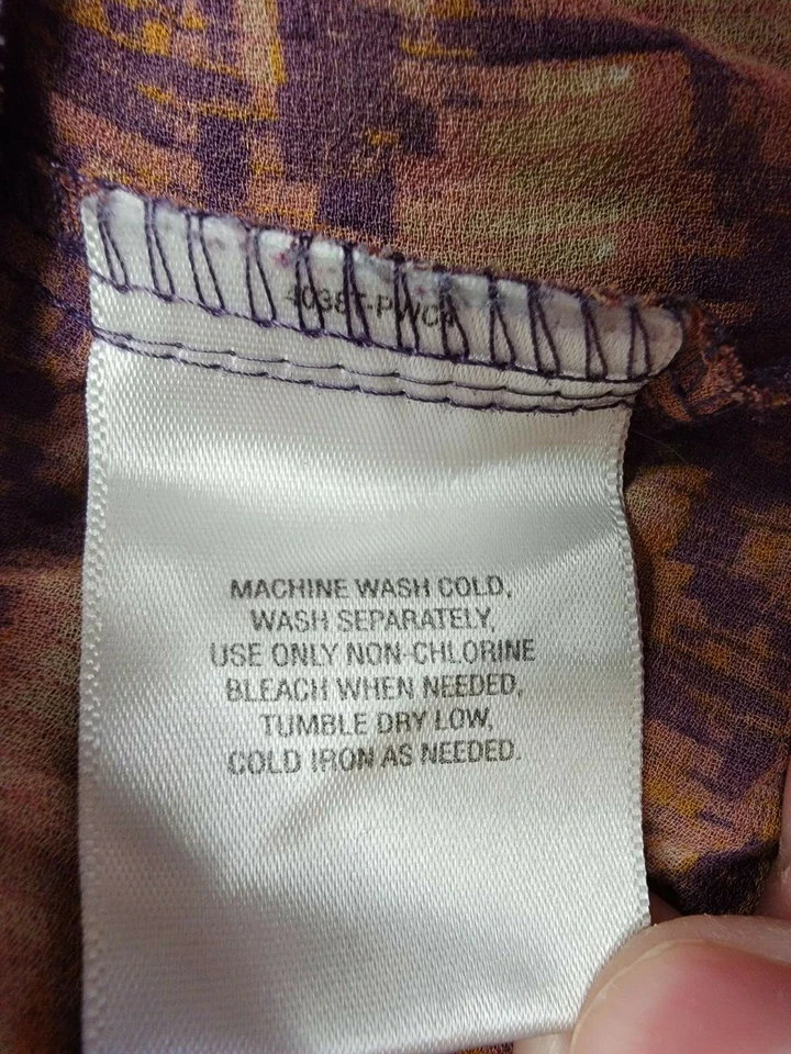 Camisa blusa Route 66 para mujer talla 3X multicolor Foto 3 de 4