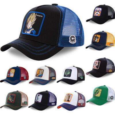 Animation Snapback Cotton Baseball Cap Men Women Hip Hop Dad Mesh Trucker Hat