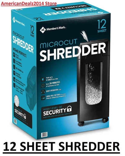 Member's Mark 12-Sheet Micro-Cut Shredder, Model - C249-A
