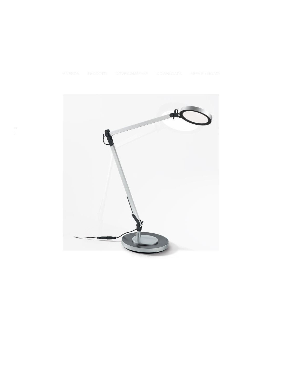 Lampada LED da Tavolo Futura TL1 Alluminio 10W Ideal Lux 3000K